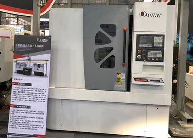 Two Axis Linear Way Slant Bed CNC Lathe Machine With 66mm Spindle Through Hole